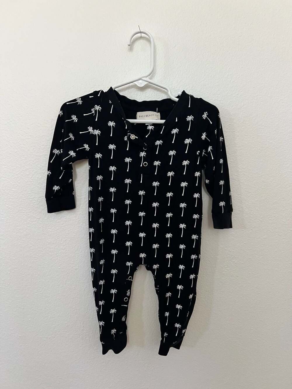 Bali Beach Co. Canggu Palm Tree Bamboo Henley Romper